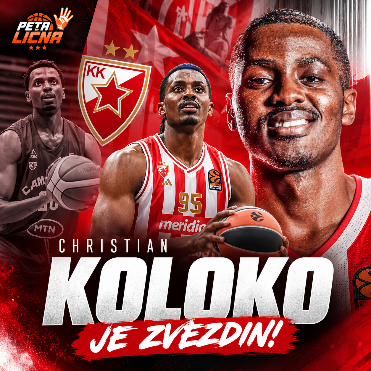 ZVEZDA DOVELA NBA POJAČANJE: Kristijan Koloko stiže na Mali Kalemegdan!